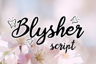Blysher: A Whimsical Handwritten Font for Crafters