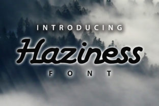 Haziness: A Grungy Handwritten Font