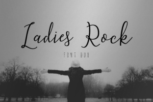 Ladies Rock Duo Font for Editorial Design