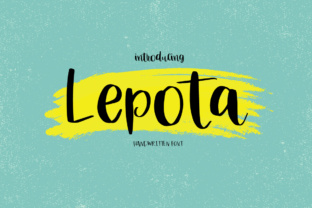 Lepota: A Handwritten Script Font for Creative Designers