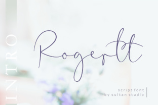Rogertt Font: Elegant Script for Editorial Design