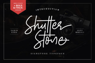 Shutter Stone Font for Web Design