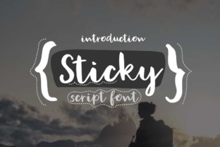 Sticky: A Modern Script Font for Web Design