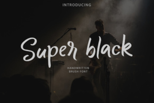 Super Black: A Handwritten Font for Elegant Design