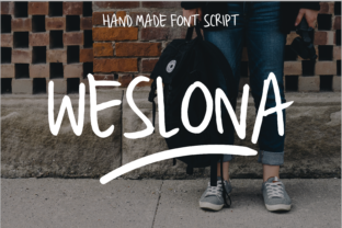 Weslona: A Playful Script Font